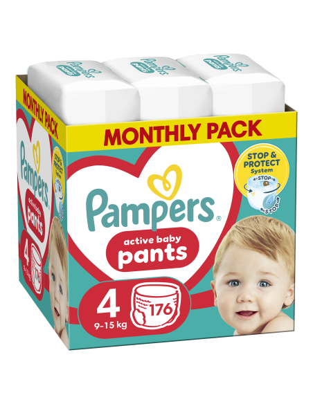 Pampers Pants Mähkmed, Suurus 4, 176 Mähet, 9-15 kg