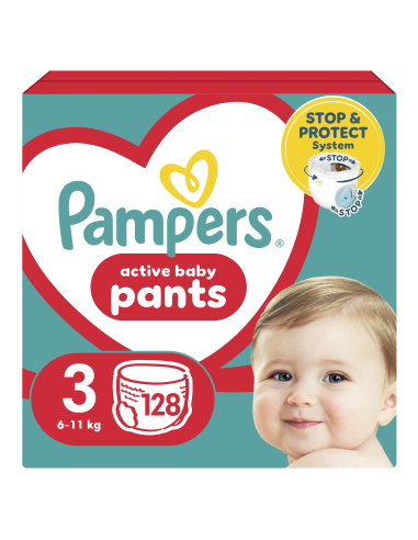 Pampers Pants Mähkmed, Suurus 3, 128 Mähet, 6-11 kg