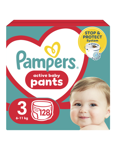 Pampers Pants Mähkmed, Suurus 3, 128 Mähet, 6-11 kg