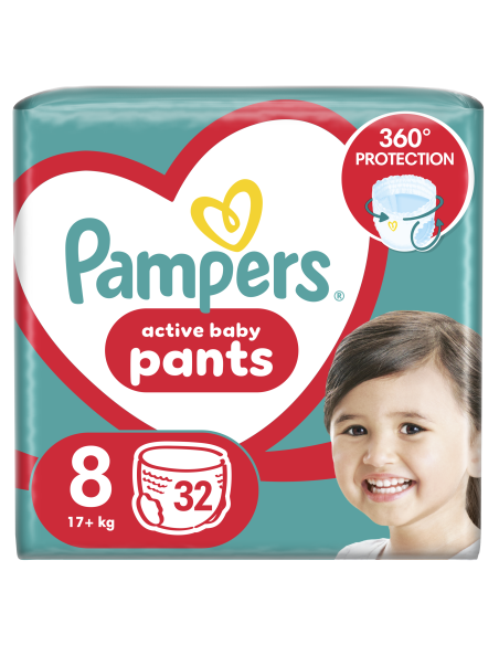 Pampers Pants Püksmähkmed, Suurus 8, 32 Mähet, 17+ kg