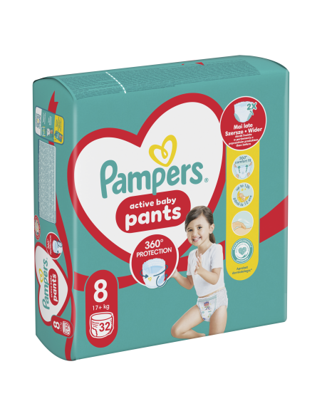 Pampers Pants Püksmähkmed, Suurus 8, 32 Mähet, 17+ kg