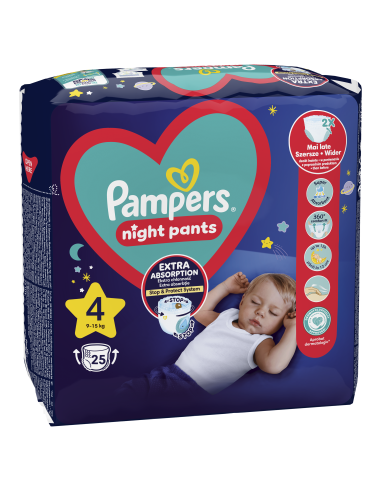 Pampers Night Pants Püksmähkmed, Suurus 4, 25...