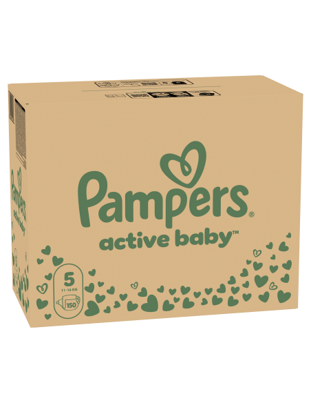 Pampers Active Baby Mähkmed, Suurus 5, 150 Mähet, 11-16 kg