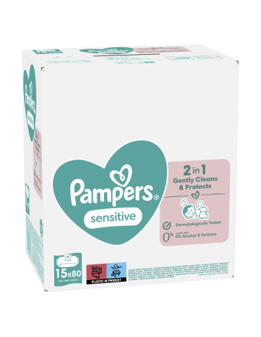 Pampers Sensitive Niisked Beebisalvrätid, 15...