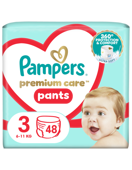 Pampers Premium Care Pants Püksmähkmed, Suurus 3, 48 Mähet, 6-11 kg