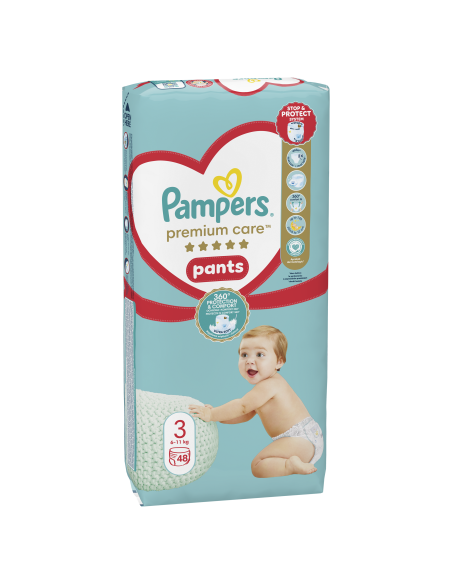 KAST 2 tk! Pampers Premium Care Pants Püksmähkmed, Suurus 3, 48 Mähet, 6-11 kg