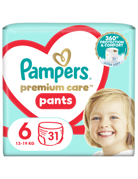 KAST 3 tk! Pampers Premium Care Pants Püksmähkmed, Suurus 6, 31 Mähet, 13-19 kg