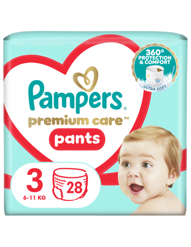 Pampers Premium Care Pants Püksmähkmed, Suurus 3, 28 Mähet, 6-11 kg