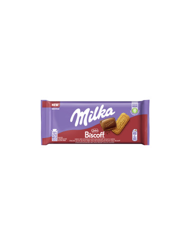 KAST 24 tk! Milka piimašokolaad karamelliga Biscoff 90g