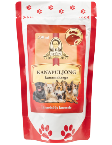 Dr.Stern kanapuljong kanamaksaga koertele 230ml