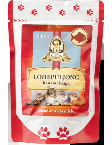 Dr.Stern lõhepuljong kanamaksaga kassile 100ml