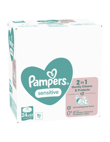 Pampers Sensitive Plastic Free Niisked...