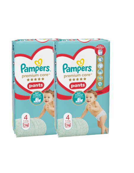 Pampers Premium Care Pants Mähkmed, Suurus 4, 116 Mähet, 9-15kg
