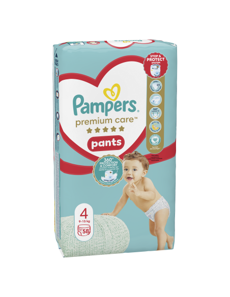 Pampers Premium Care Pants Mähkmed, Suurus 4, 116 Mähet, 9-15kg