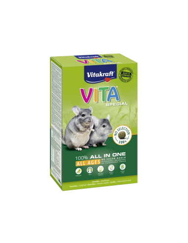 KAST 5 tk! Vitakraft Vita Special täissööt tsintsiljadele 600g