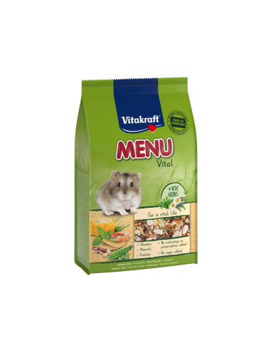 KAST 6 tk! Vitakraft Menu täissööt kääbushamstritele 400g