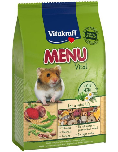 KAST 6 tk! Vitakraft Menu täissööt hamstritele 400g