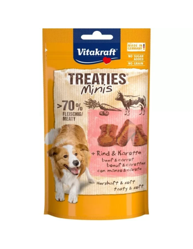KAST 8 tk! Vitakraft Treaties Minis koeramaius veiseliha ja porgandiga