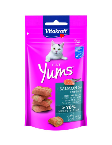 KAST 9 tk! Vitakraft Cat Yums lõhemaius kassidele 40g