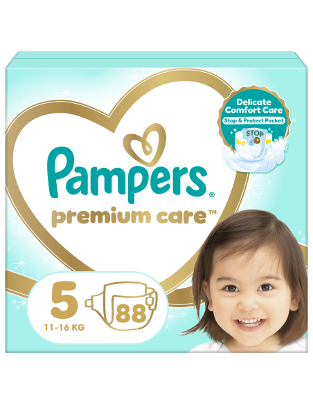 Pampers Premium Care Mähkmed, Suurus 5 (Junior), 11–16 kg, 88 Mähet