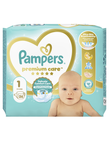 KAST 4 tk! Pampers Premium Care mähkmed suurus...