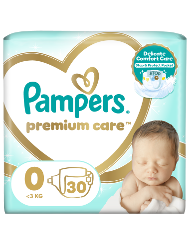 KAST 4 tk! Pampers Premium Care Mähkmed,  Suurus 0 (Mini), <3 Kg, 30 Mähet
