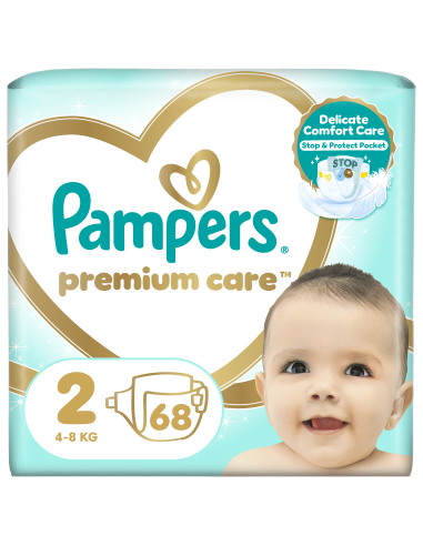 Pampers Premium Care Mähkmed,  Suurus 2 (Mini), 4–8 Kg, 68 Mähet