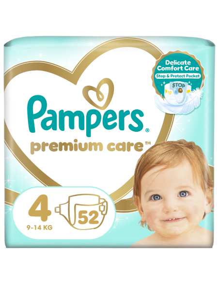 Pampers Premium Care Mähkmed, Suurus 4 (Maxi), 9–14 Kg, 52 Mähet