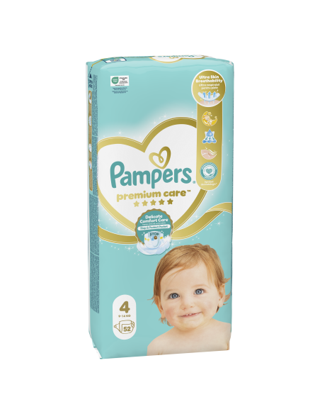 KAST 2 tk! Pampers Premium Care Mähkmed, Suurus 4 (Maxi), 9–14 Kg, 52 Mähet