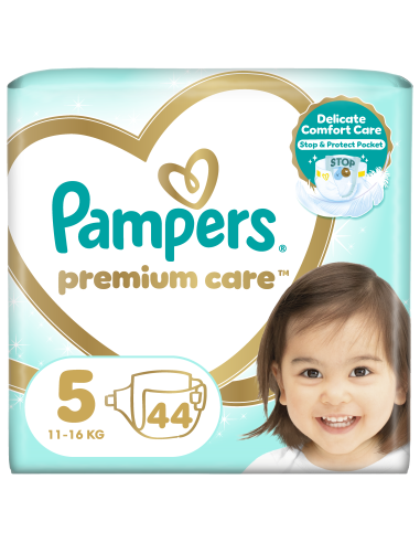 KAST 2 tk! Pampers Premium Care Mähkmed, Suurus 5 (Junior), 11–16 Kg, 44 Mähet