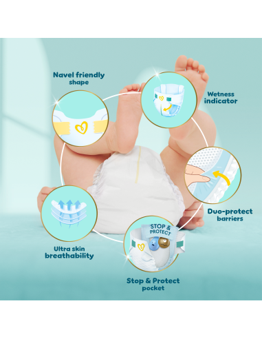 Pampers Premium Care Teipmähkmed, Suurus 2, 224...