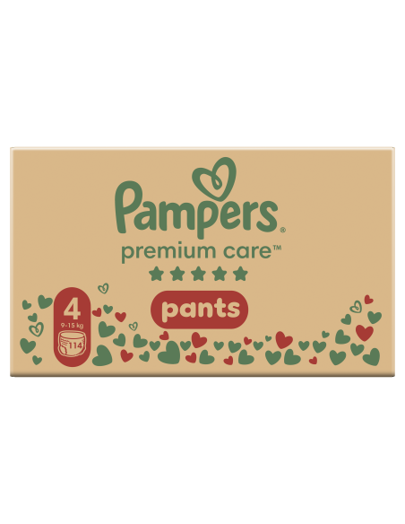 Pampers Premium Care Pants Mähkmed, Suurus 4, 114 Mähet, 9-15kg