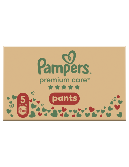 Pampers Premium Care Pants Mähkmed, Suurus 5, 102 Mähet, 11-17 kg
