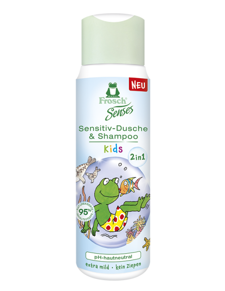 KAST 6 tk! Frosch dušigeel ja šampoon Senses lastele 300 ml