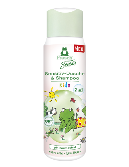 KAST 6 tk! Frosch dušigeel ja šampoon Senses lastele 300 ml