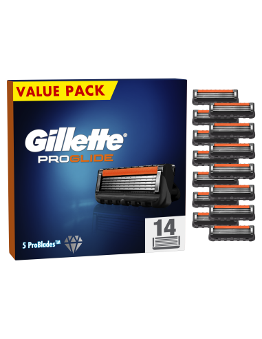 KAST 14 tk! Gillette Proglide Varuterad Meestele, 14 Vahetustera