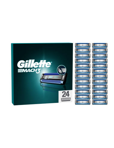KAST 17 tk! Gillette Mach3 Raseerija Terad Meestele, 24 Vahetustera