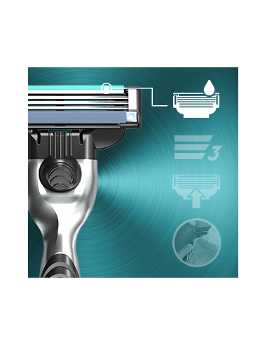 Gillette Mach3 Raseerija Meestele,12 Tera