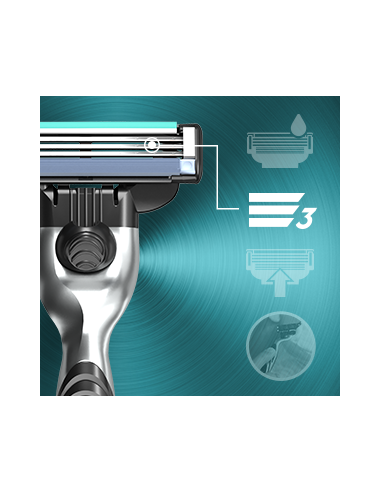 Gillette Mach3 Raseerija Meestele,12 Tera