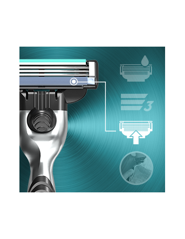 Gillette Mach3 Raseerija Meestele,12 Tera