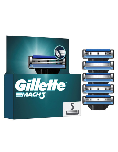 Gillette Mach3 Meeste Raseerija Varuterad, 5 tk