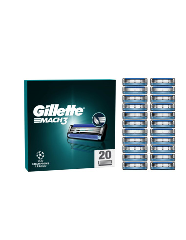 Gillette Mach3 Meeste Varuterad, 20 tk