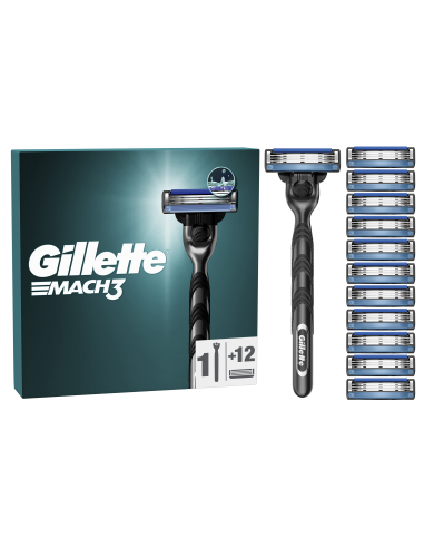KAST 13 tk! Gillette Mach3 Raseerija Meestele + 12 Tera