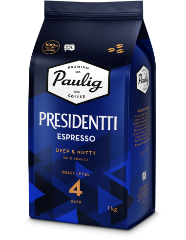 PAULIG Presidentti Espresso kohvioad 1kg
