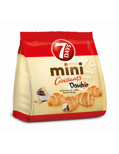 7 Days kakao- ja vanillitäidise mini sarvsaiad185g
