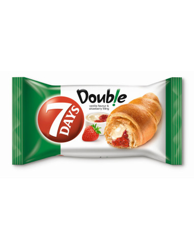 7 Days vanilli -ja maasikatäidisega sarvesai 60g