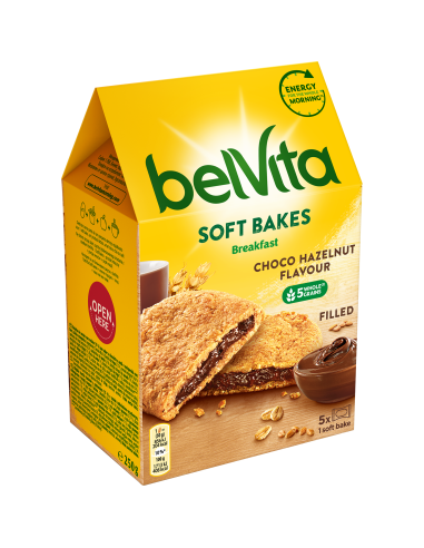 Belvita pehme küpsis šokolaadikreemiga 250g
