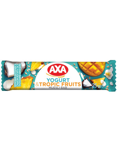 KAST 24 tk! AXA müslibatoon jogurti ja troopiliste viljadega 25 g