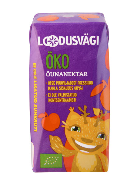 Loodusvägi ÖKO kõrrejook õuna 200ml AT-BIO-402