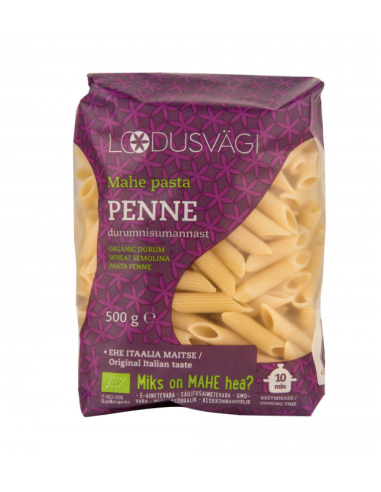 Loodusvägi ÖKO pasta durum manna penne 500g IT-BIO-008